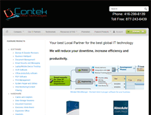 Tablet Screenshot of contekofficetech.com
